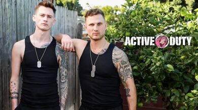 Navy Hunk Flip Fucks AirForce Twink - Blain O'Connor, Cam Steele - ActiveDuty