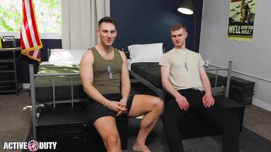 New Muscle Hunk Recruit Flip Fucks wt Jock Soldier - Liam Hunt, Mick Marlo - ActiveDuty