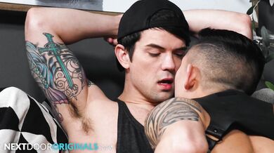 Tatted Stud Dicks Down Sexy Latino Dancer - Dakota Payne, Damien Cruz - NextDoorStudios