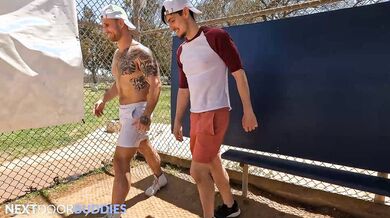 Tatted Baseball Playes Has Hole Batted By Jock- Blain O'Connor, Collin Merp - NextDoorBuddies