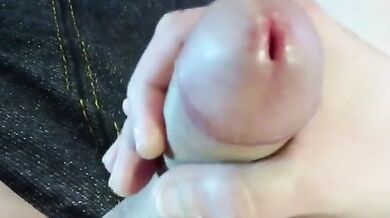 Amateur Big Cock Handjob Masturbation Closeup Cumshot